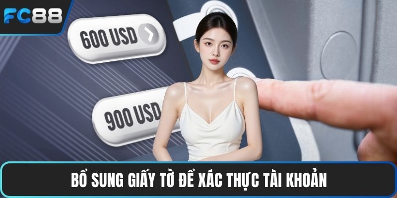 Rút Tiền FC88 Với Các Bước Nhanh Gọn Lẹ Cho Hội Viên Bổ sung giấy tờ để xác thực tài khoản
